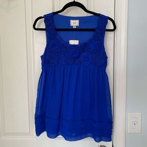 Eci top. Bright royal blue. Size M